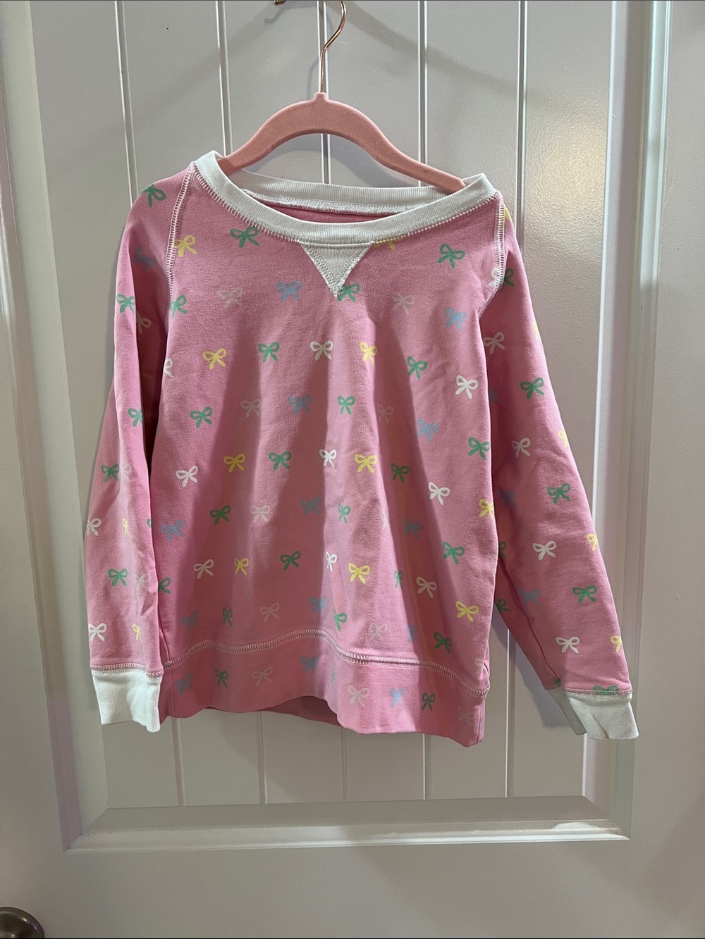 The Beaufort Bonnet Company Pink Pullover with Pastel Bow Print